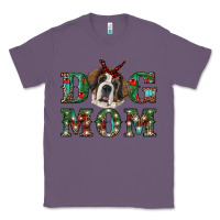 Lavender christmas st. bernard dog mom Classic Tee - RanaPortraitStore