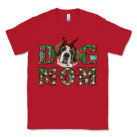 Red christmas st. bernard dog mom Classic Tee - RanaPortraitStore