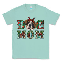 Seafoam christmas st. bernard dog mom Classic Tee - RanaPortraitStore