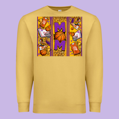 Basketball Mom Premium Sweatshirt Designed By Jasminsmagicworld