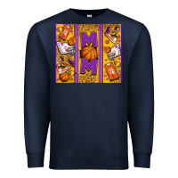 Navy basketball mom Premium Sweatshirt - Jasminsmagicworld