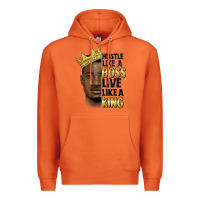 Carrot hustle like a boss live like a king malia Premium Hoodie - MaliasSmallBusiness