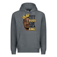 Rock hustle like a boss live like a king malia Premium Hoodie - MaliasSmallBusiness