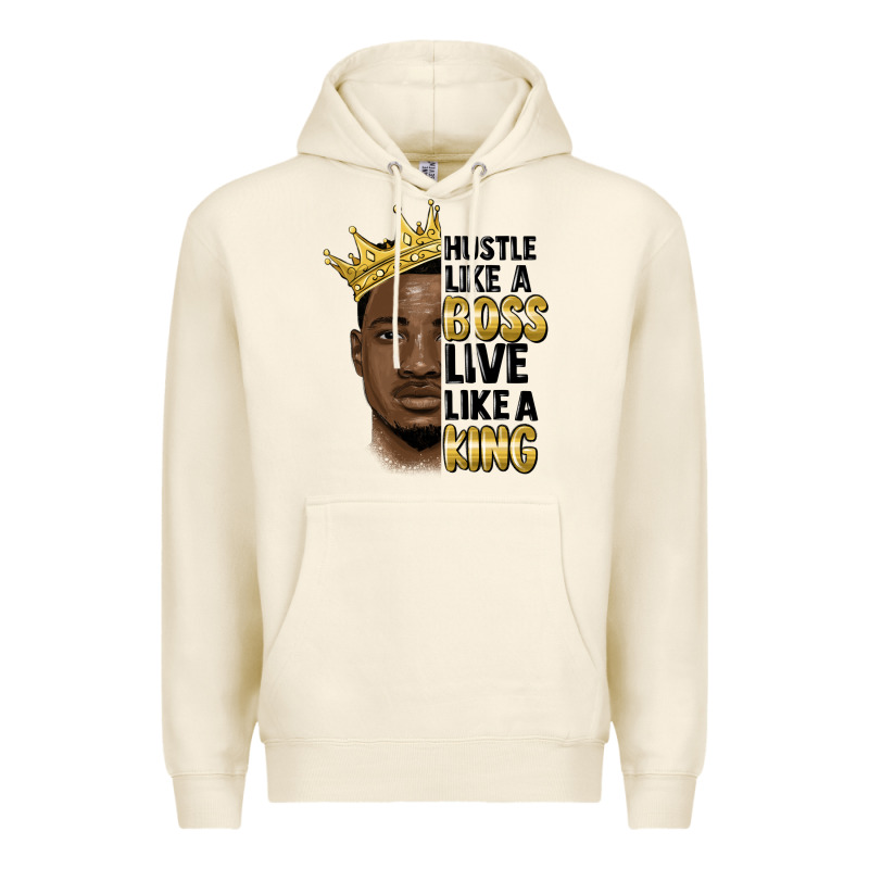 Hustle Like A Boss Live Like A King Malia Premium Hoodie by MaliasSmallBusiness | Teevron