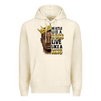 Tofu hustle like a boss live like a king malia Premium Hoodie - MaliasSmallBusiness