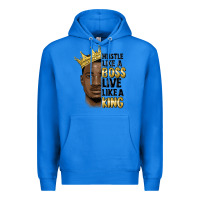 True Royal hustle like a boss live like a king malia Premium Hoodie - MaliasSmallBusiness