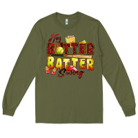 Army Green hey batter batter swing softball Long Sleeve Tee - Zillion Design Studio