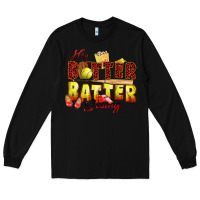 Black hey batter batter swing softball Long Sleeve Tee - Zillion Design Studio
