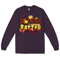 Plum hey batter batter swing softball Long Sleeve Tee - Zillion Design Studio