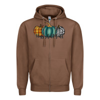 Chestnut happy fall y'all pumkins Zipper Hoodie - RanaPortraitStore