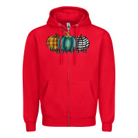 Red happy fall y'all pumkins Zipper Hoodie - RanaPortraitStore