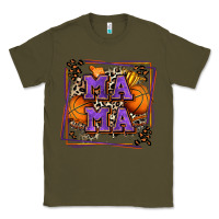 Army Green basketball mama with leopard Classic Tee - Zillion Design Studio