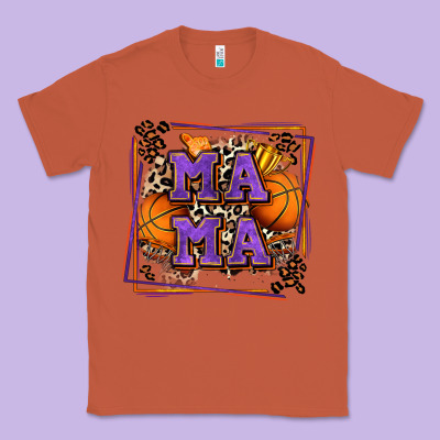 Basketball Mama With Leopard Classic Tee Designed By Zillion Design Studio