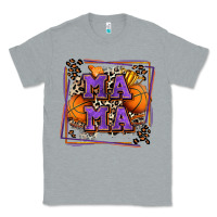 Heather Grey basketball mama with leopard Classic Tee - Zillion Design Studio