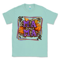 Seafoam basketball mama with leopard Classic Tee - Zillion Design Studio