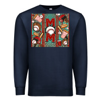 Navy baseball mom Premium Sweatshirt - Jasminsmagicworld