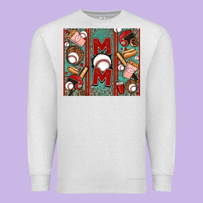 Baseball Mom Premium Sweatshirt Designed By Jasminsmagicworld
