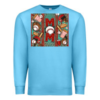 Ocean Blue baseball mom Premium Sweatshirt - Jasminsmagicworld