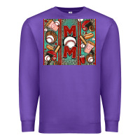 Purple baseball mom Premium Sweatshirt - Jasminsmagicworld