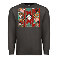Smoke baseball mom Premium Sweatshirt - Jasminsmagicworld