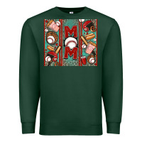 Sports Green baseball mom Premium Sweatshirt - Jasminsmagicworld
