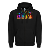 Black you are enough Zipper Hoodie - Zillion Design Studio