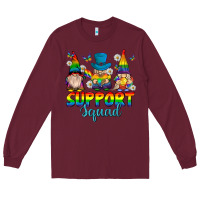 Burgundy support squad pride gnomies Long Sleeve Tee - texasbilliewilder