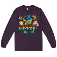 Plum support squad pride gnomies Long Sleeve Tee - texasbilliewilder