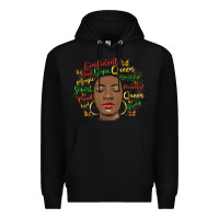 Black afro diva Premium Hoodie - MaliasSmallBusiness