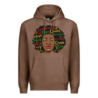 Chestnut afro diva Premium Hoodie - MaliasSmallBusiness