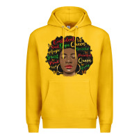 Lemon afro diva Premium Hoodie - MaliasSmallBusiness