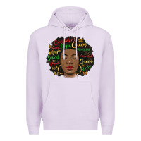 Lilac afro diva Premium Hoodie - MaliasSmallBusiness