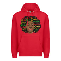 Red afro diva Premium Hoodie - MaliasSmallBusiness