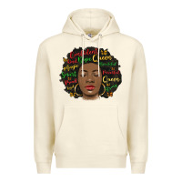 Sandshell afro diva Premium Hoodie - MaliasSmallBusiness