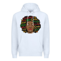 White afro diva Premium Hoodie - MaliasSmallBusiness