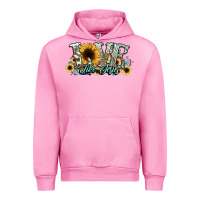 Fuchsia Pink love like jesus sunflowers Urban Hoodie - NancyCooperArtShop