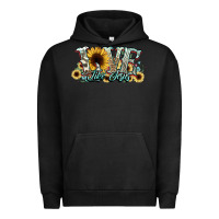 Pigment Black love like jesus sunflowers Urban Hoodie - NancyCooperArtShop