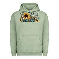 Pigment Oil Green love like jesus sunflowers Urban Hoodie - NancyCooperArtShop