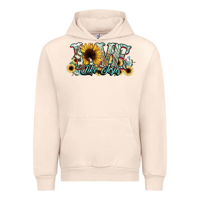 Love Like Jesus Sunflowers Urban Hoodie by NancyCooperArtShop | Teevron