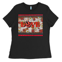 Black love ladybug Ladies Tee - BarkalooDesign