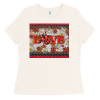 Bone love ladybug Ladies Tee - BarkalooDesign