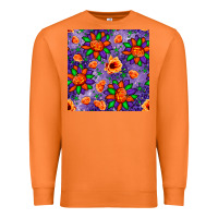 Carrot pumpkin flower halloween seamless pattern Premium Sweatshirt - BundleAndBundleShop