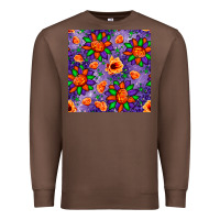 Chestnut pumpkin flower halloween seamless pattern Premium Sweatshirt - BundleAndBundleShop