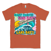 Copper boat waves sun rays lake days Classic Tee - texasbilliewilder