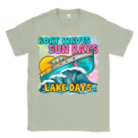 Matcha boat waves sun rays lake days Classic Tee - texasbilliewilder