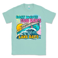 Seafoam boat waves sun rays lake days Classic Tee - texasbilliewilder