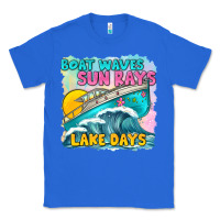 True Royal boat waves sun rays lake days Classic Tee - texasbilliewilder