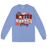 Colony Blue hey batter batter swing baseball Long Sleeve Tee - Zillion Design Studio