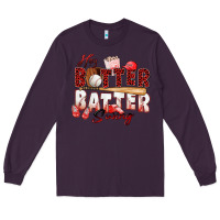 Plum hey batter batter swing baseball Long Sleeve Tee - Zillion Design Studio