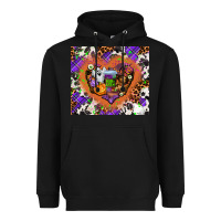 Black halloween heart Heavyweight Hoodie - AdoDesignShop